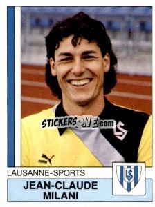 Cromo Jean-Claude Milani - Football Switzerland 1987-1988 - Panini