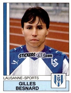 Cromo Gilles Besnard - Football Switzerland 1987-1988 - Panini