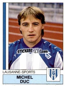 Sticker Michel Duc - Football Switzerland 1987-1988 - Panini