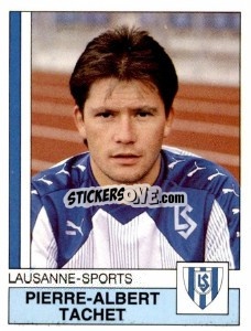 Sticker Pierre-Albert Tachet - Football Switzerland 1987-1988 - Panini