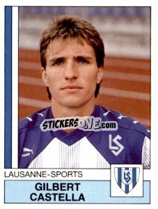 Sticker Gilbert Castella - Football Switzerland 1987-1988 n. 91 - Panini