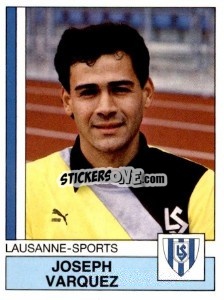 Sticker Joseph Varquez - Football Switzerland 1987-1988 n. 95 - Panini