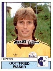 Cromo Gottfried waser - Football Switzerland 1987-1988 - Panini