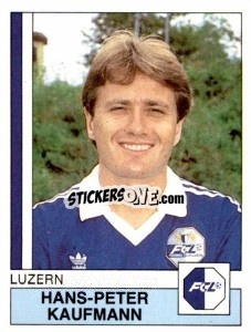 Figurina Hans-Peter Kaufmann - Football Switzerland 1987-1988 n. 102 - Panini