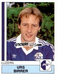 Sticker Urs Birrer - Football Switzerland 1987-1988 - Panini