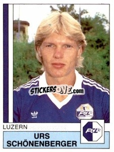 Figurina Urs Schonenberger - Football Switzerland 1987-1988 n. 105 - Panini