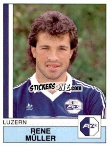 Figurina Rene Muller - Football Switzerland 1987-1988 - Panini