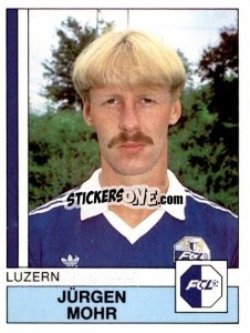 Sticker Jurgen Mohr - Football Switzerland 1987-1988 n. 108 - Panini