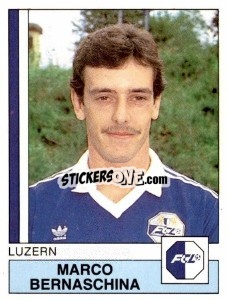 Sticker Marco Bernaschina - Football Switzerland 1987-1988 - Panini