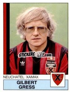 Sticker Gilbert Gress - Football Switzerland 1987-1988 n. 118 - Panini