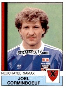 Sticker Joel Corminboeuf - Football Switzerland 1987-1988 n. 119 - Panini