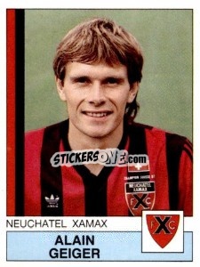 Cromo Alain Geiger - Football Switzerland 1987-1988 n. 120 - Panini