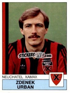 Sticker Zdenek Urban - Football Switzerland 1987-1988 n. 123 - Panini