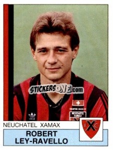 Sticker Robert Ley-Ravello - Football Switzerland 1987-1988 - Panini
