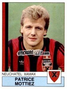 Sticker Patrice Mottiez - Football Switzerland 1987-1988 n. 127 - Panini