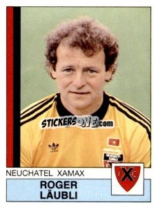 Cromo Roger Laubli - Football Switzerland 1987-1988 - Panini
