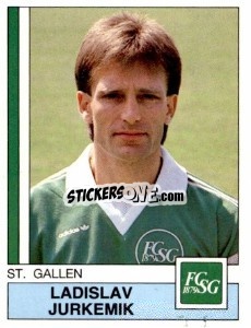 Sticker Ladislav Jurkemik - Football Switzerland 1987-1988 n. 141 - Panini