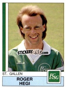 Sticker Roger Hegi - Football Switzerland 1987-1988 n. 144 - Panini