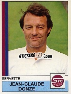 Cromo Jean-Claude Donze - Football Switzerland 1987-1988 - Panini