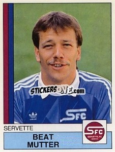 Sticker Beat Mutter - Football Switzerland 1987-1988 n. 157 - Panini