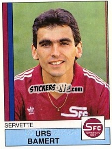 Sticker Urs Bamert - Football Switzerland 1987-1988 n. 158 - Panini