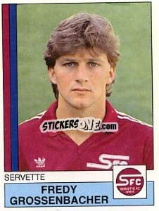 Sticker Fredy Grossenbacher - Football Switzerland 1987-1988 n. 159 - Panini