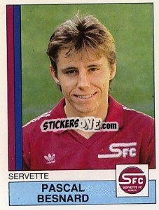 Sticker Pascal Besnard - Football Switzerland 1987-1988 n. 162 - Panini