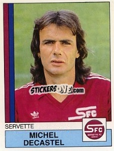 Sticker Michel Decastel - Football Switzerland 1987-1988 n. 163 - Panini