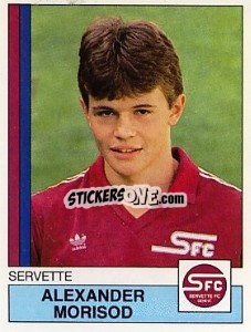 Sticker Alexander Morisod - Football Switzerland 1987-1988 n. 165 - Panini