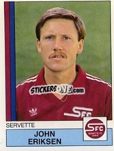 Cromo John Eriksen - Football Switzerland 1987-1988 - Panini