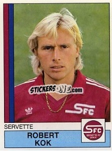 Cromo Robert Kok - Football Switzerland 1987-1988 - Panini