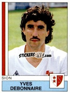 Sticker Yves Debonnaire - Football Switzerland 1987-1988 n. 183 - Panini