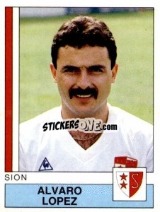 Sticker Alvaro Lopez - Football Switzerland 1987-1988 - Panini