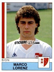 Sticker Marco Lorenz - Football Switzerland 1987-1988 - Panini
