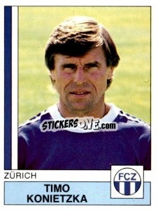 Cromo Timo Konietzka - Football Switzerland 1987-1988 - Panini