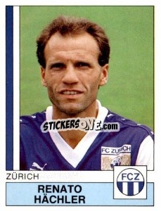 Cromo Renato Hachler - Football Switzerland 1987-1988 - Panini