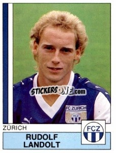 Cromo Rudolf Landolt - Football Switzerland 1987-1988 - Panini