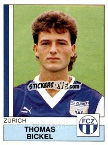 Cromo Thomas Bickel - Football Switzerland 1987-1988 - Panini