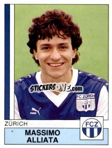 Cromo Massimo Alliata - Football Switzerland 1987-1988 - Panini