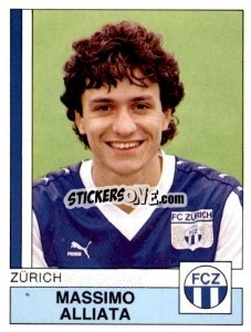 Figurina Massimo Alliata - Football Switzerland 1987-1988 n. 224 - Panini