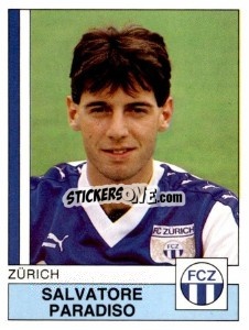 Figurina Salvatore Paradiso - Football Switzerland 1987-1988 n. 225 - Panini