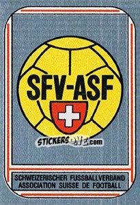 Figurina Badge - Football Switzerland 1981-1982 - Panini