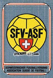 Sticker Badge - Football Switzerland 1981-1982 n. 1 - Panini