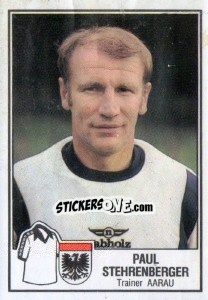 Sticker Paul Stehrenberger - Football Switzerland 1981-1982 - Panini