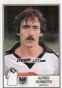 Sticker Alfred Herberth - Football Switzerland 1981-1982 n. 10 - Panini