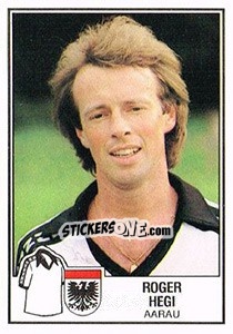 Sticker Roger Hegi - Football Switzerland 1981-1982 n. 11 - Panini