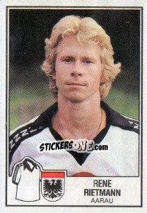 Sticker Rene Rietmann - Football Switzerland 1981-1982 - Panini