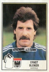 Cromo Ernst Bleiker - Football Switzerland 1981-1982 - Panini