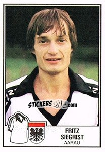 Sticker Fritz Siegrist - Football Switzerland 1981-1982 - Panini