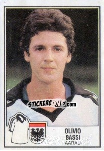 Cromo Olivio Bassi - Football Switzerland 1981-1982 - Panini